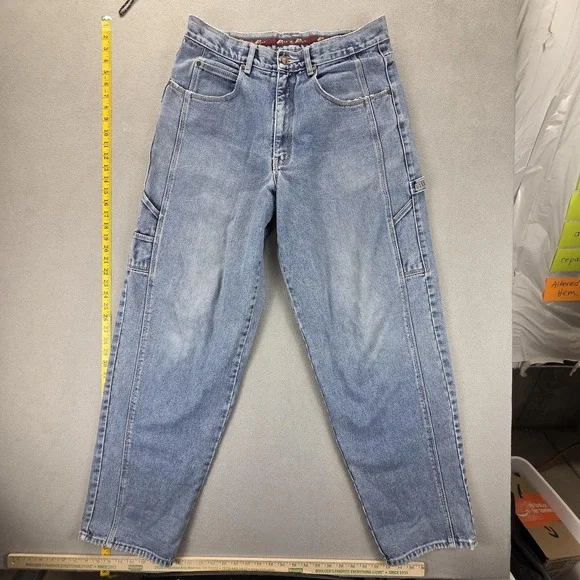 VTG Pelle Pelle Jeans Mens 34x33 Blue Wide Leg Skater Y2K Hip Hop