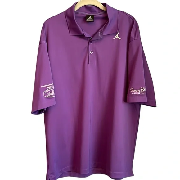 Jordan Celebrity Invitational Purple Polo Men’s Size L