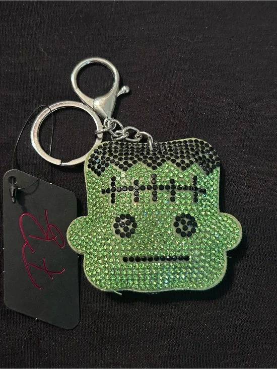 Frankenstein Bling Sparkle Felt 3D Bag Charm Keychain