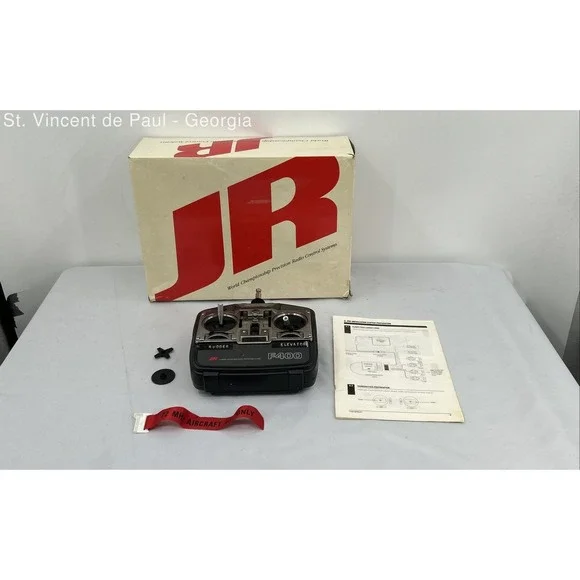 Jr Propo F400 Transmitter 75mhz Fm With R600 Receiver 4 Channel Parts Or Repair
