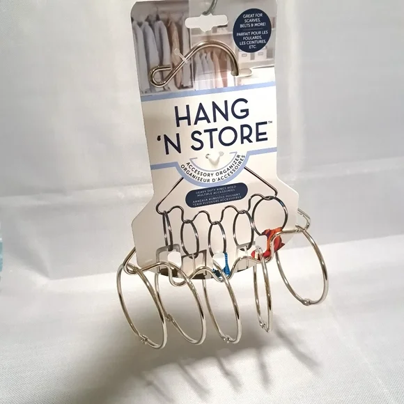 Accessory‎ Organizer Hang Silver Open Ring Purchase Scarves Belts Ties J…