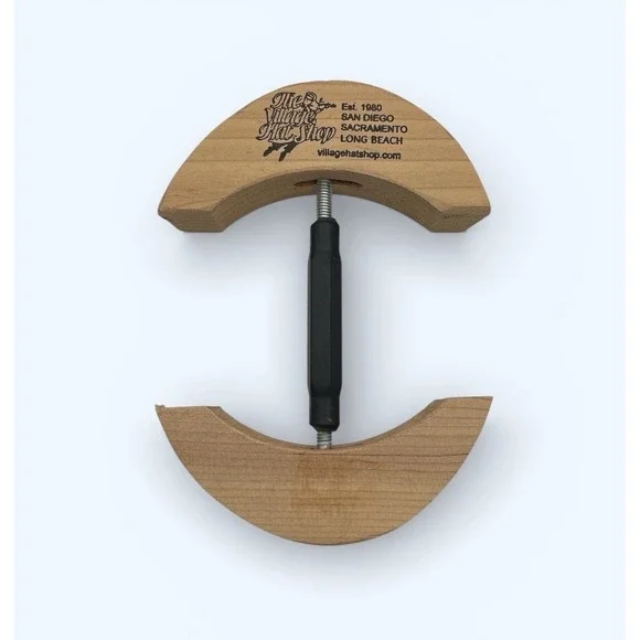 THE VILLAGE HAT SHOP Wooden Hat Stretcher Adjustable