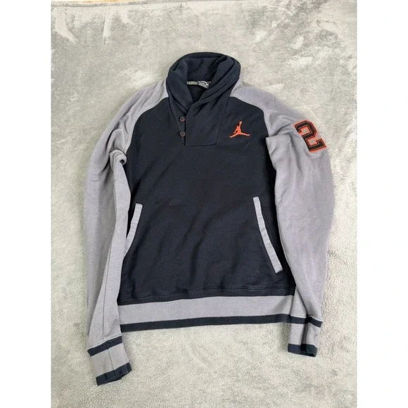 Nike Air Jordan Fleece Hoodie Men's Size Small Black