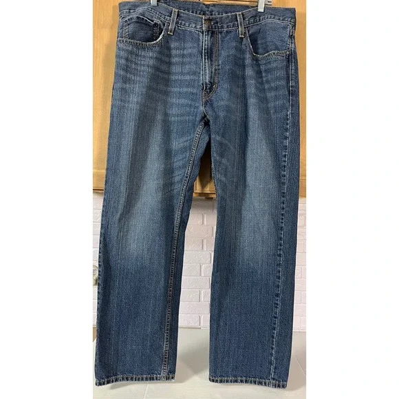 Levi's 559 Relaxed Straight Jeans Mens 38x32 Blue Denim Classic Five Pocket