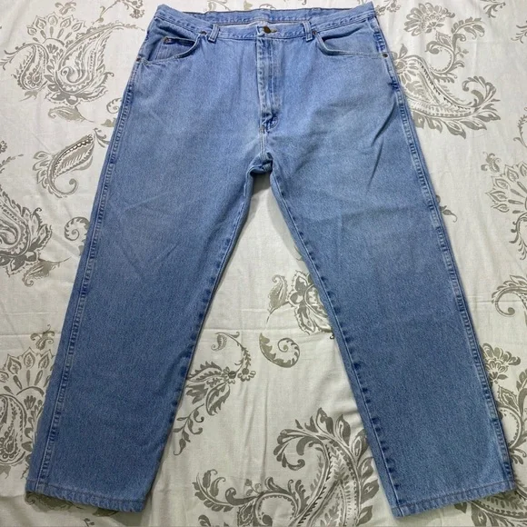 Wrangler Jeans‎ Mens 40X30 Blue Denim Regular Fit Rugged Wear Retro Western