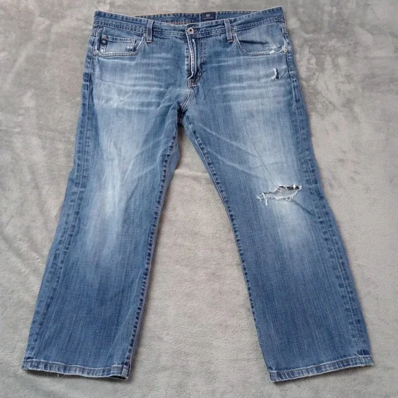 AG Adriano Goldschmied The Protege Straight Leg Blue Denim Jeans Men's 38 X 26