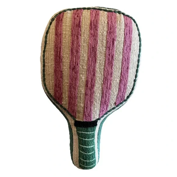 Pickleball Paddle Racket Shaped Decorative Plush Throw‎ Pillow from World Market