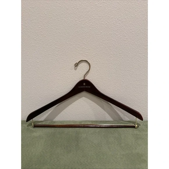Nordstrom Dark Wooden Hanger Suit Pants‎ Jacket