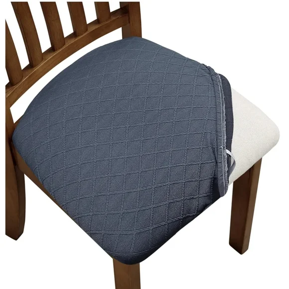 6 Pack Seat Covers Gray Chair Cushion Cover Universal Removable Washable Spandex