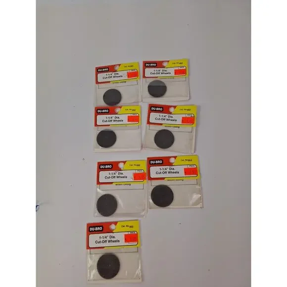 Lot of 7: Du-Bro Cat No. 352 Cut Off Wheels 1-1/4