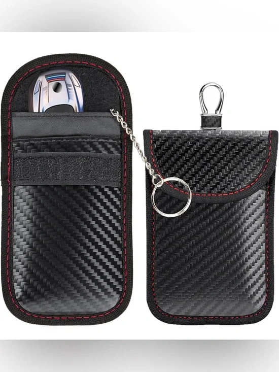🔐🚗 RFID Signal Blocking Key Fob Pouch – Anti-Theft Protection! 🛡️📱