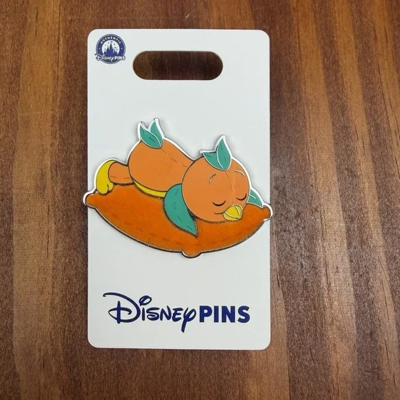 2026 Disney Parks Orange Bird Napping Sleeping Pillow‎ OE Pin