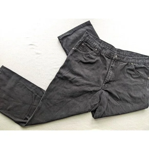 Men's DICKIES Dungaree‎ Black Canvas Utility Pants 38