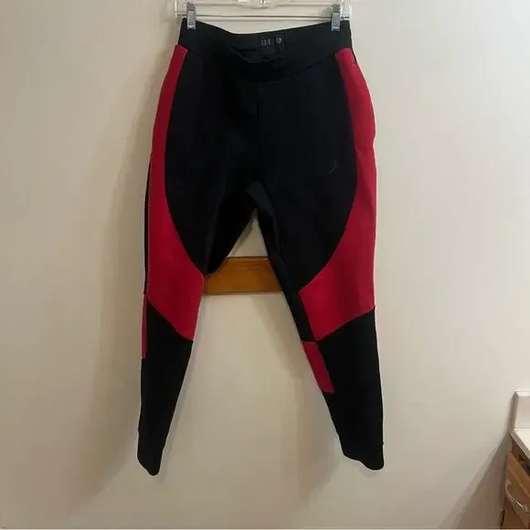 Nike Air Jordan 1 Wings Pants Tech Men Sz Medium Black Red 879499-013 Streetwear