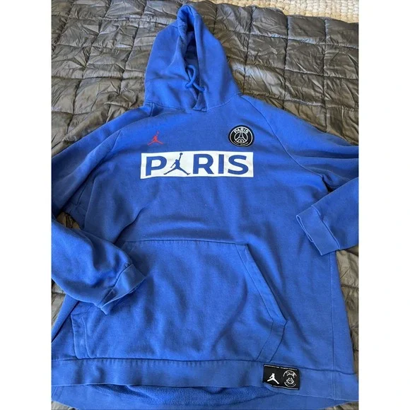 Air Jordan Paris Saint-Germaine Royal Blue Hoodie Men's XXL