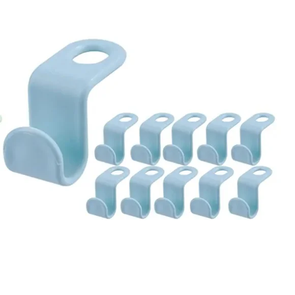 Closet Organization Space Saving Cascading Hanger Clip - Set of 25 - Blue