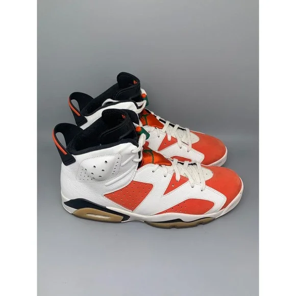 Jordan‎ 6 Retro Gatorade Orange White Basketball Shoes AJ5986-337 Men's Sz 12