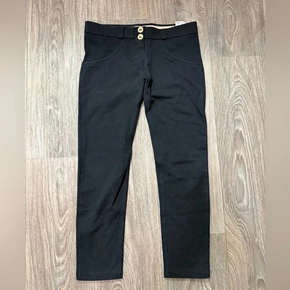 Freddy Hour Glass Black Pants with Pink Waistband