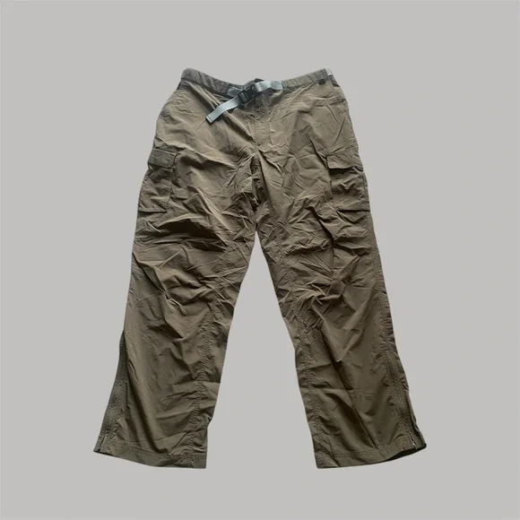 Eastern Mountain Sports Hiking Pants Mens 40x32 Khaki‎ Cargo Utility Belted