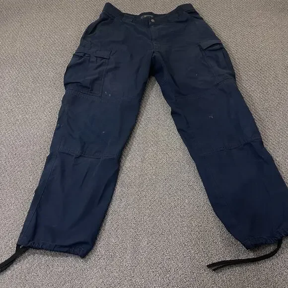 5.11 Tactical Pants Mens Large Regular Cargo Utility Ripstop Drawstring Workwear
