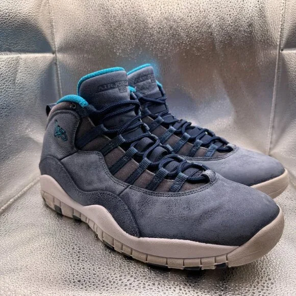 Size 11 Nike Air Jordan 10 Retro Los Angeles‎ Mid Mens Blue Sneakers 310805-404