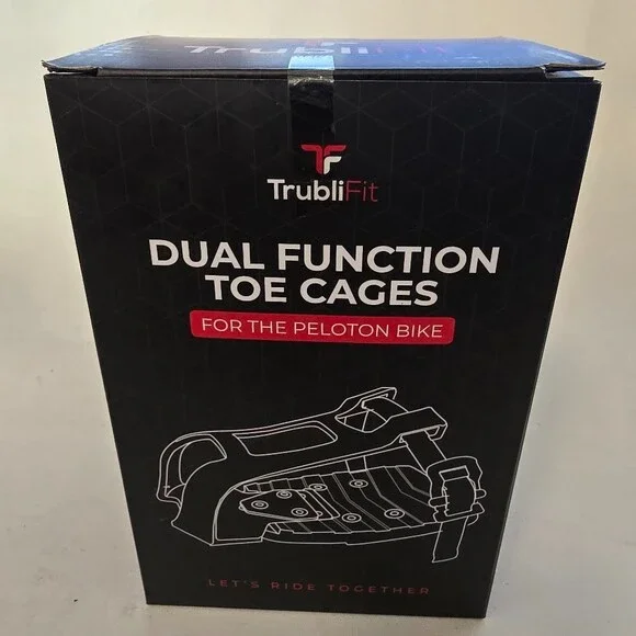 TrubliFit Dual Function Pedal Toe Cages Peloton Bike Converters - New