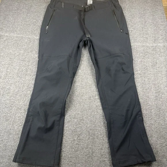 Columbia Pants Omni-Heat Mens 40x32 Black Softshell Hiking Hike Ski Snow Active