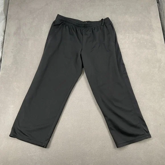 C9 By Champion Track Pants Men XL Black Straight Leg Drawstring Athletic Running