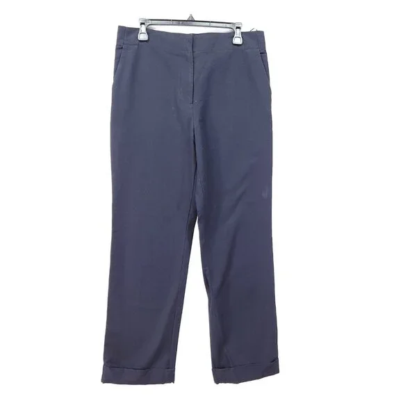COS Mens Cuffed Chino Pants Size 40 (32x30) Navy Blue Cropped