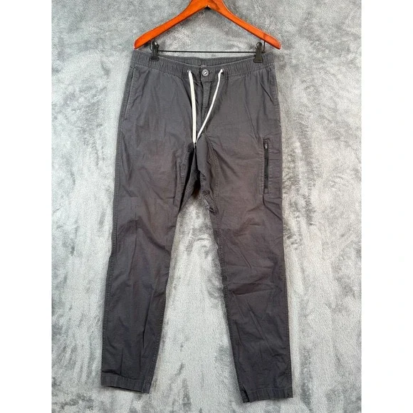 Vuori Pants Mens Large Ripstop Travel Jogger 34x30 Drawstring Climber Hiking