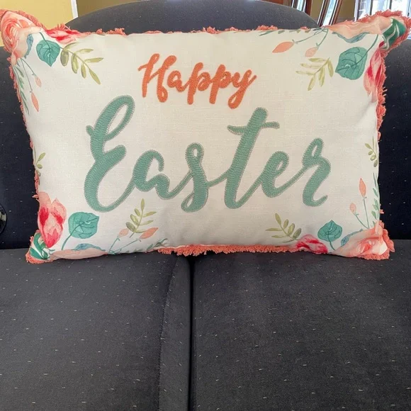 Happy Easter Throw Pillow