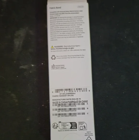 Samsung watch band small pink white
