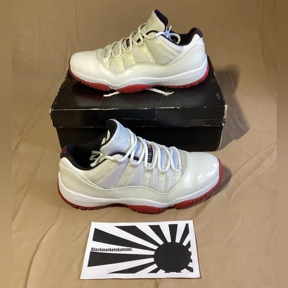 Nike Air Jordan 11 Retro Low Cherry Bottom 2012 528895-101 Men's Size 10.5