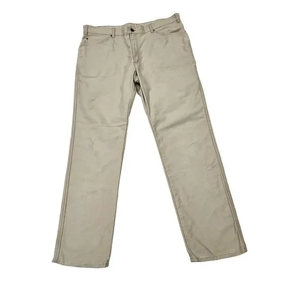 Vintage RM Williams Longhorn Ramie Pants Men's Size 44x34 Cotton Beige