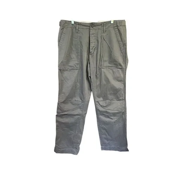 Gap Men’s button Fly  Pants Sz 35/32 Gray NWT