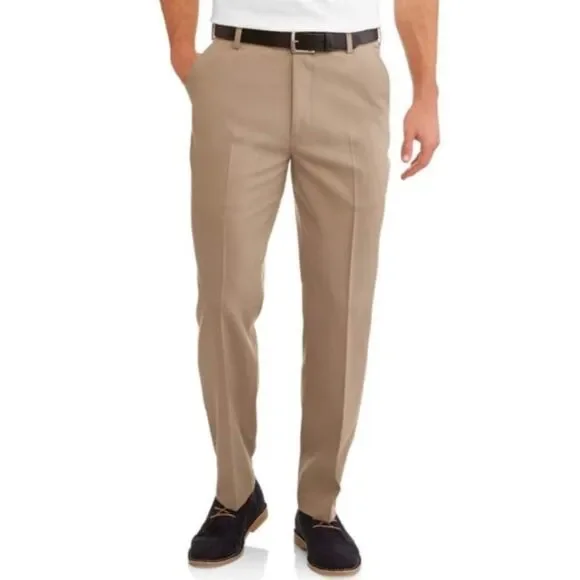 NWT George Flat Front Khaki Pants Business Casual Men’s 40 x 32