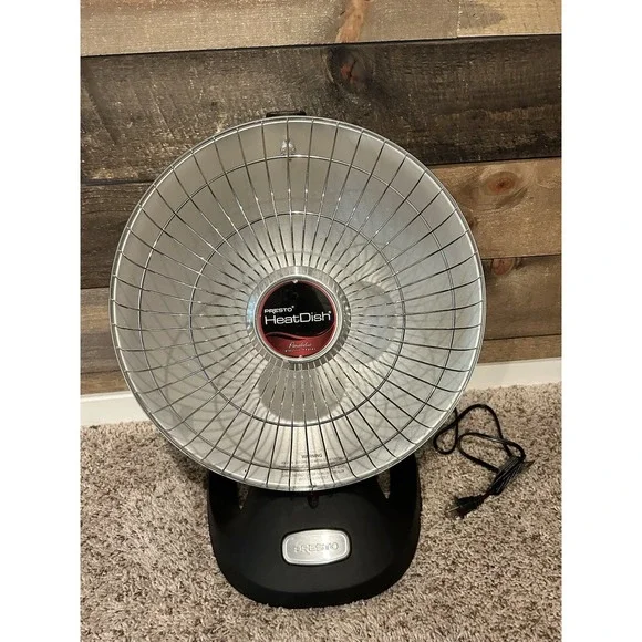 Presto Heat Dish Parabolic Electric Heater 1000W 120V 0792601