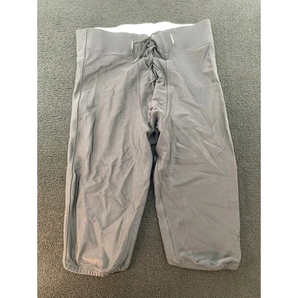 Badger Sport Mens L Black Football Pants Lace Up Padded Compression‎ Athletic