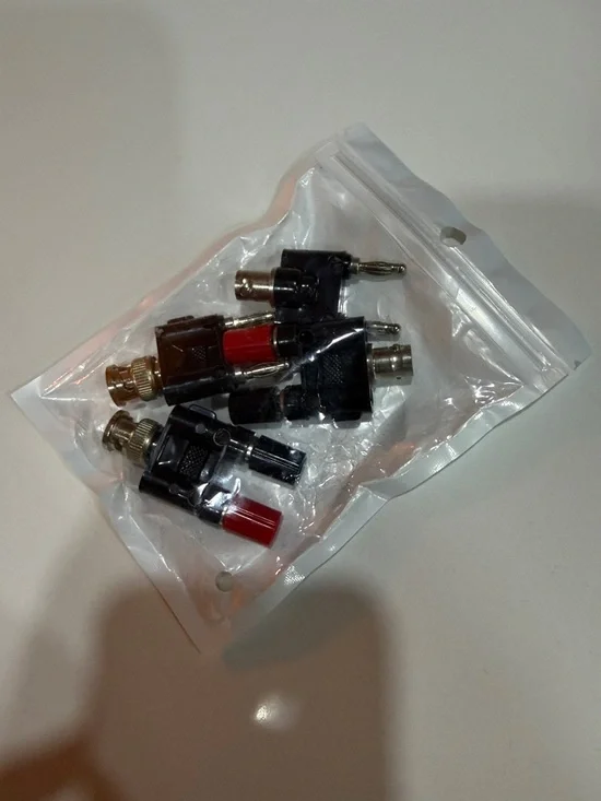 Assorted Audio Video Connector Adapters - Black & Red