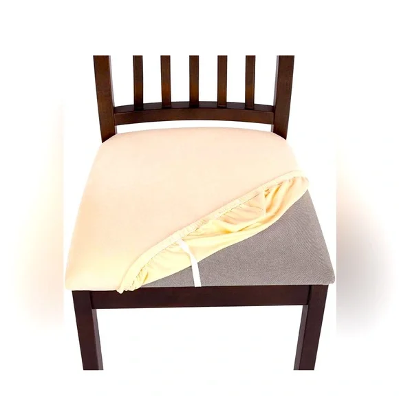 NWT 8 Velour Chair Seat Cushion Covers