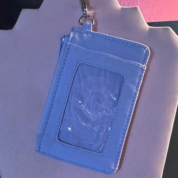Claire's Sky Blue Card Holder with Clip