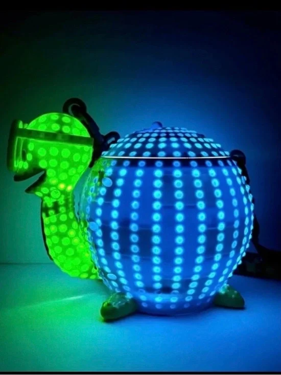 Disney Park Main Street Electric Parade Light Up Turtle Sippy Cup