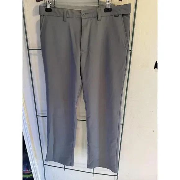 TravisMathew Men’s 36 Performance Stretch Pants‎ Gray Golf Casual Lightweight