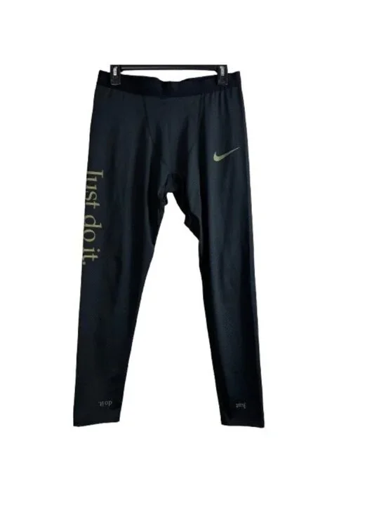 Nike GX Just Do It Compression Running Leggings Men’s Sz L Gym Workout