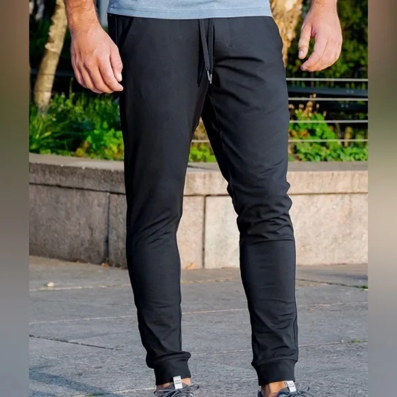 Birddogs Vuori Men’s Golf Lounge Pants Joggers Black Large L