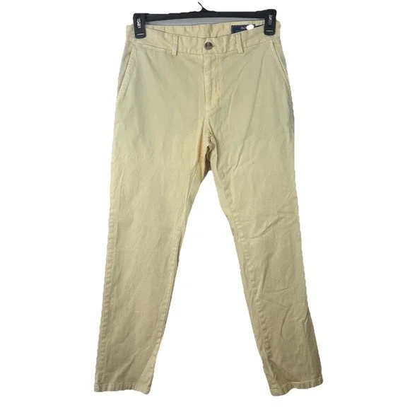 Vineyard Vines Breaker Pants Men's Size 30 X 29(Tag Reads 30) Soft Yellow
