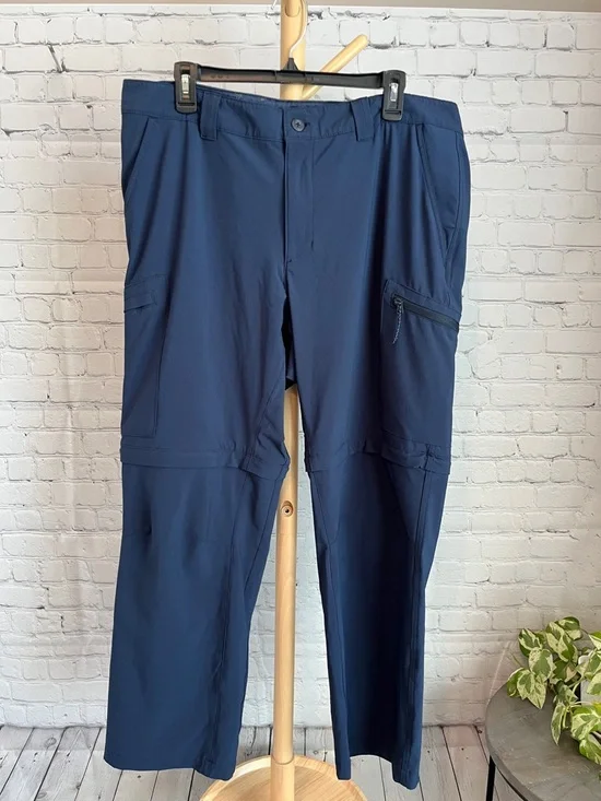Columbia Men's Navy Convertible Cargo Pants 38X30