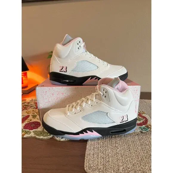 Jordan 5 Retro White Medium Soft Pink Black Awake Regal Stealth HQ7978 102