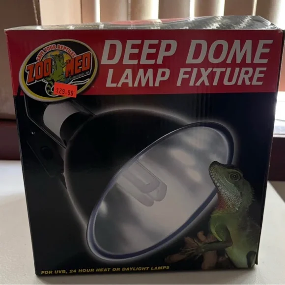 Zoo Med Aluminum Deep Dome Lamp Fixture 8.5” Bottom Diameter