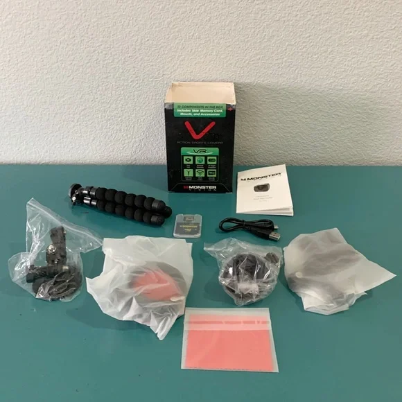 Monster Vision VR Action Sports Camera Accessories ONLY (No Camera)